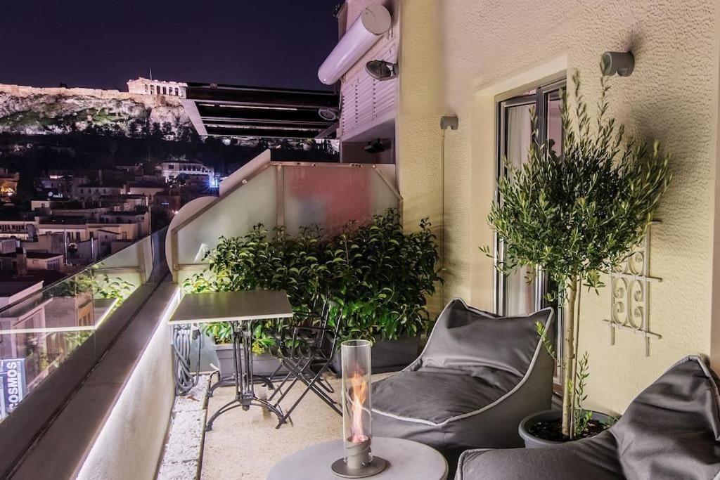 Apartmán Heated Plunge Pool & Firepit Acropolis Penthouse Atény Exteriér fotografie